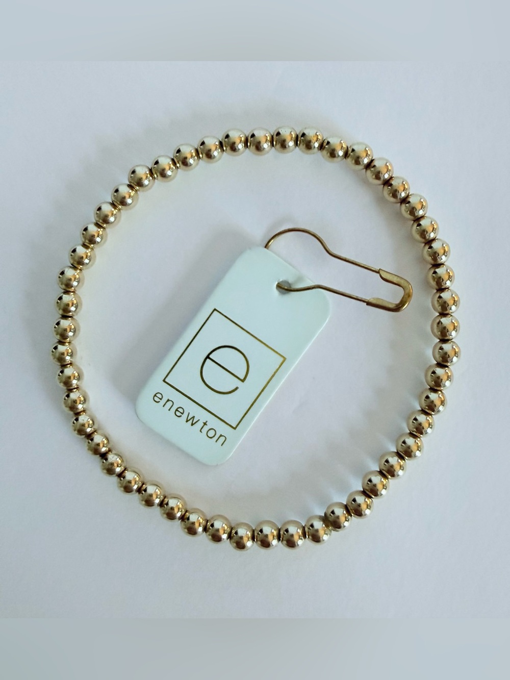 NWT enewton Classic Gold 4mm Bead Bracelet Gold Filled BCLG4